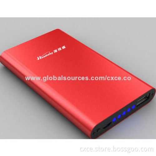 Portable Power Bank, 4,400mAh Li-polymer, Small Size, Metal Cover, PB26